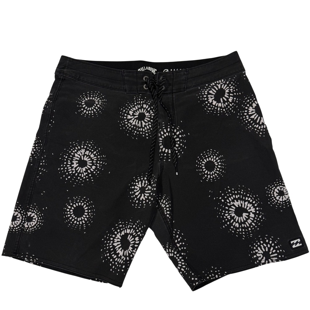 Billabong Recycler Sundays Pro Board Shorts Mens 30 Black White Sunburst
